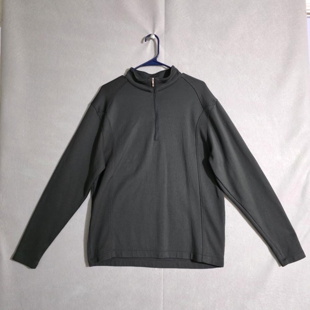 Nike Golf Mens Anthracite 1/4 Zip Sport Cover Up Pullover 400099 Size Medium